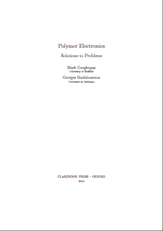 Polymer Electronics Solutions Manual